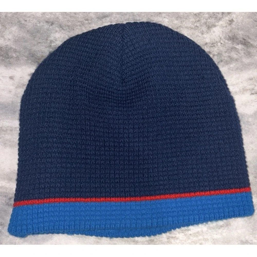 Super Mario Winter Cap Hat Beanie Nintendo Blue Red/2011 Knit One Size YouthB218